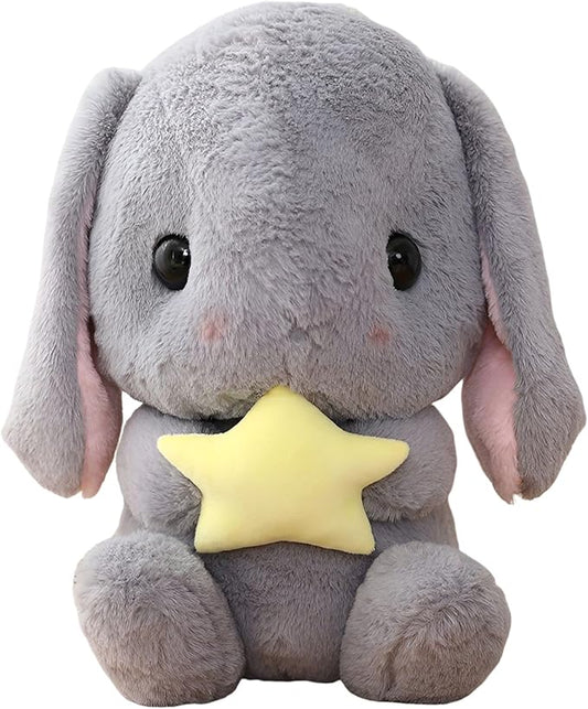 Easter White Rabbit Stuffed Bunny Animal with Carrot Soft