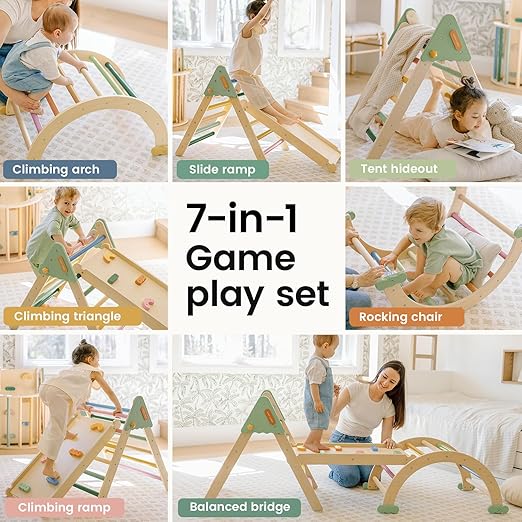 Foldable Montessori Toddler Climbing Toys Indoor