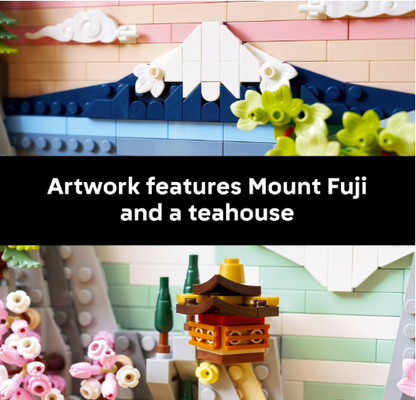 Japanese Cherry Blossom Landscape Building Set for Adults